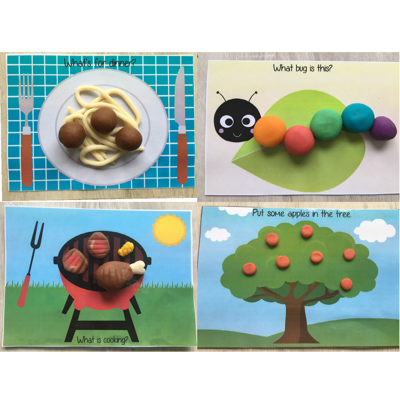 PRINT AT HOME: Set of 12 Playdough Mats - Image 4