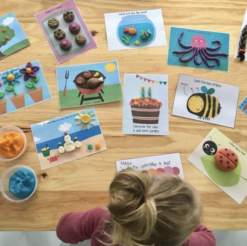 PRINT AT HOME: Set of 12 Playdough Mats
